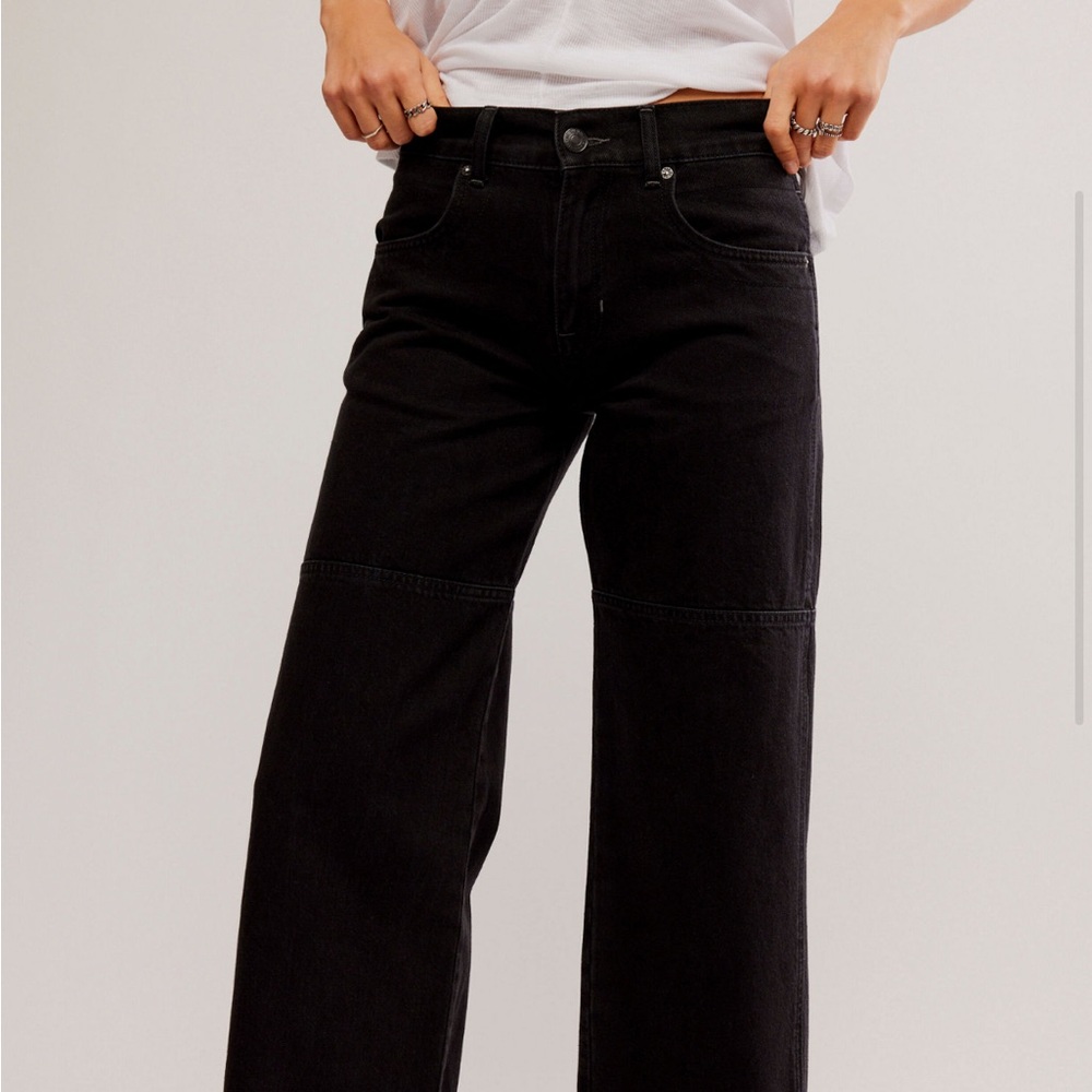 Free People Benji Relaxed Wide-leg Jean - Picture 2 of 4